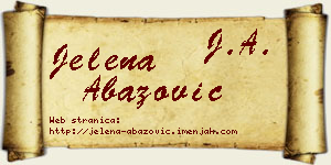 Jelena Abazović vizit kartica